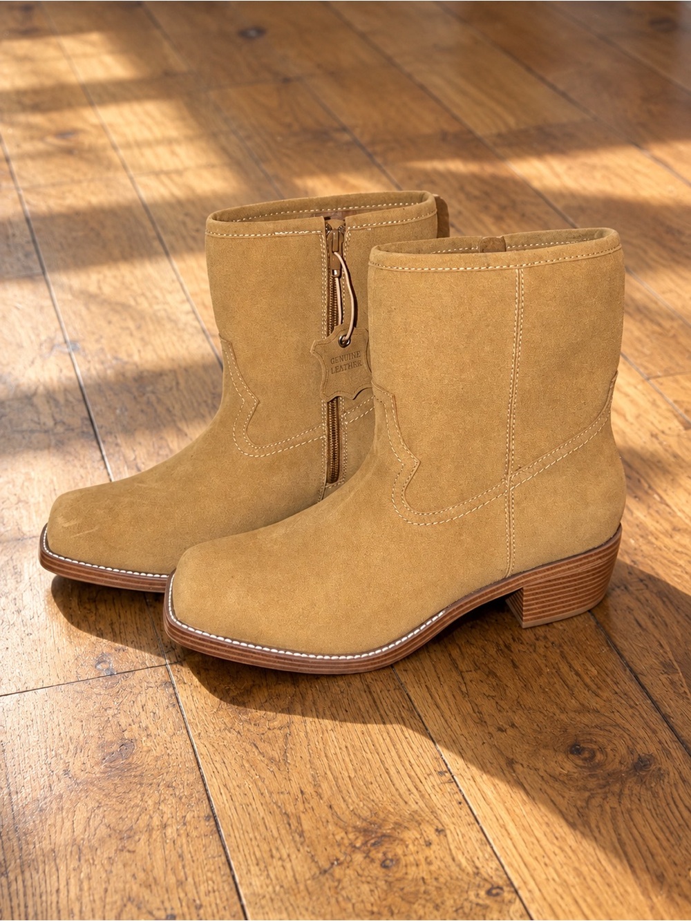 MIA Tan Vegan Suede Dagny Boot Sz 11 NWOT